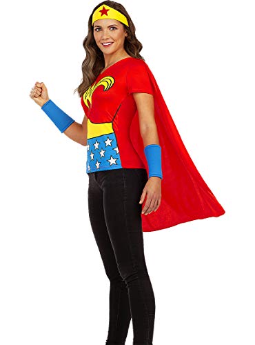 Funidelia | Kit Wonder Woman Oficial para Mujer Talla L ▶ Mujer Maravilla, Superhéroes, DC Comics, Liga de la Justicia - Color: Multicolor - Licencia: 100% Oficial