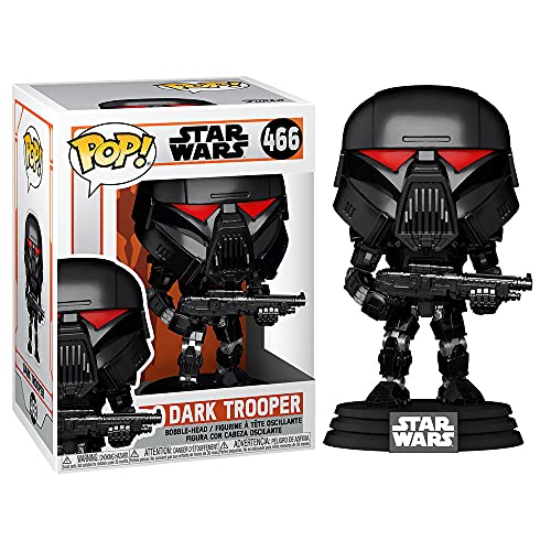 Funko 58289 POP Star Wars Mandalorian- Dark Trooper (Battle)