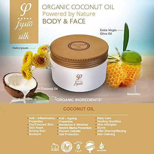 Fysio Aceite de coco virgen extra orgánico para piel enriquecido con cera de abejas, aceite de oliva, argán y jojoba 200ml
