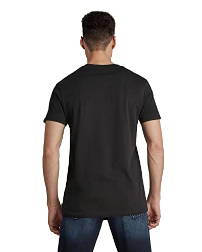 G-STAR RAW, hombres Camiseta Raw. Graphic Slim, Negro (dk black 336-6484), M
