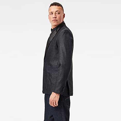 G-STAR RAW Tuxedo Casual Blazer, Raw Denim C518-001, S para Hombre