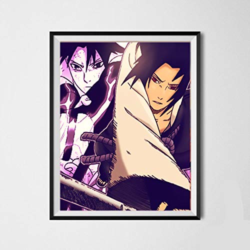 Gaara Sasuke Kurama - Lienzo de impresión artística con diseño de anime, 20 x 25 cm, sin marco