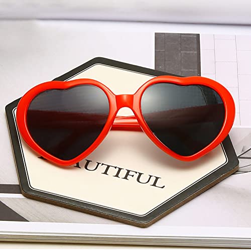 通用 Gafas de Efectos Especiales de Corazón, Gafas con Forma de Corazón de Amor, Gafas Corazon, Difracción Luz de Efectos, 3D, para Fiestas de Música al Aire Libr, Crear Una Atmósfera Romántica