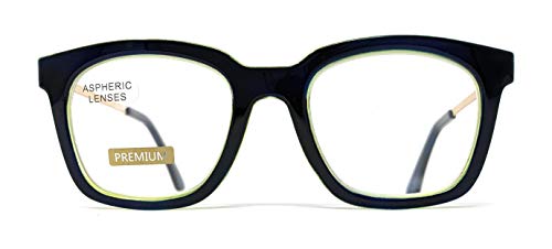 Gafas de lectura, presbicia Mujer Diseño de LUJO Premium en Colores: Red, Azul. VENICE Helen - Dioptrías: 1 a 3,5 (Azul, 1,50)