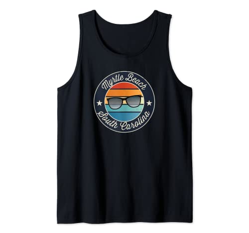 Gafas de sol de recuerdo de vacaciones de Myrtle Beach South Carolina SC Camiseta sin Mangas