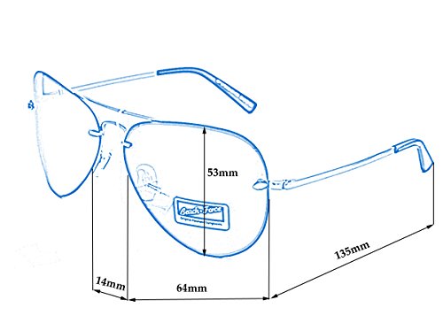 Gafas de sol polarizadas originales Beach Force para conductores, lentes con espejo, diseño de lágrima