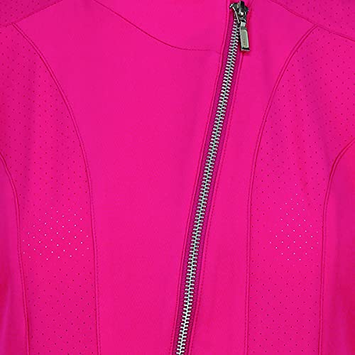 GALLANTDALE Casaca Sanitaria Archery Mujer Ultra-Fresh con Tela Spandex Rosa Fucsia XL