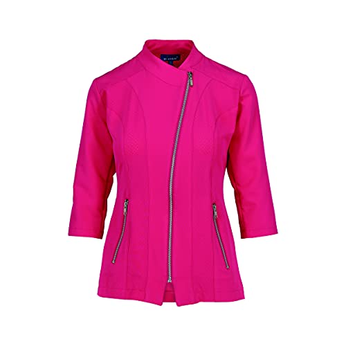 GALLANTDALE Casaca Sanitaria Archery Mujer Ultra-Fresh con Tela Spandex Rosa Fucsia XL