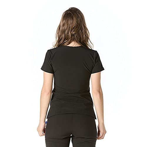 GALLANTDALE Casaca Sanitaria Brooklyn Mujer Repelente de Tela Spandex Negro L