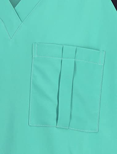 GALLANTDALE Casaca Sanitaria Friends Summer Hombre Repelente de Tela Spandex Verde Aqua M
