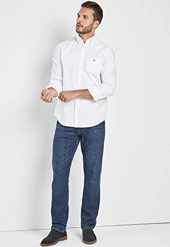 GANT The Oxford Shirt Reg BD Camiseta Deporte, Blanco (White), XX-Large para Hombre