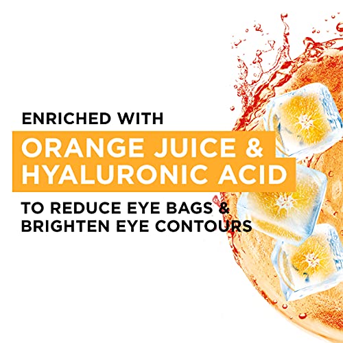 Garnier Garnier - Máscara para ojos, ácido hialurónico y zumo naranja, 6 g x