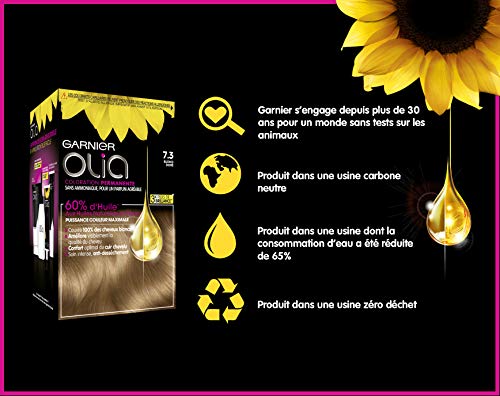 Garnier - Olia - Coloration Permanente à l’Huile Sans Ammoniaque Blond - 7.3 Blond Doré