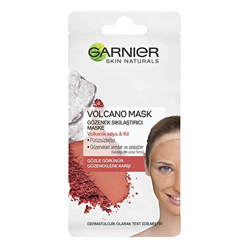 Garnier - Skin Active Rescue Mask, Mascarilla Facial Minimizadora de Poros con Piedras Volcánicas
