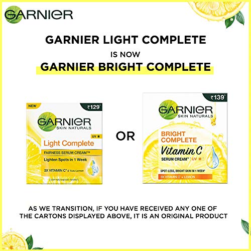 Garnier Skin Naturals Light Complete Serum Cream, 45g