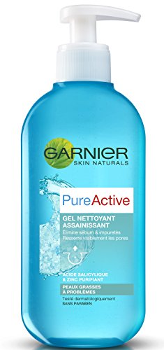 Garnier Skin Naturals Pure Active - Gel limpiador de gel - Lote de 2