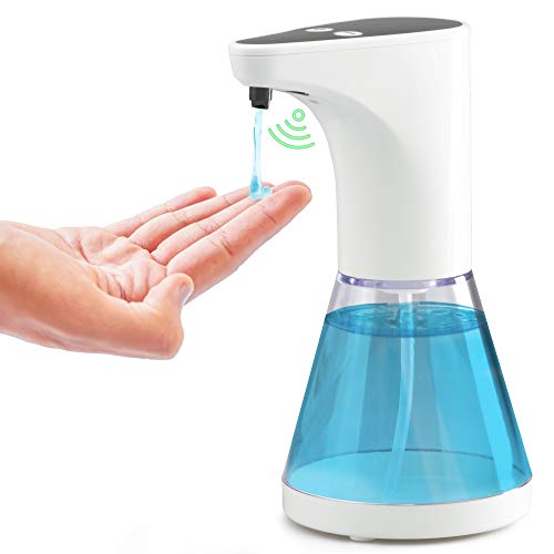 gbways Dispensador de jabón automático gel desinfectante antibacteriano,sensor de movimiento,500 mlispensador de jabón automático gel desinfectante antibacteriano,sensor de movimiento,500 ml
