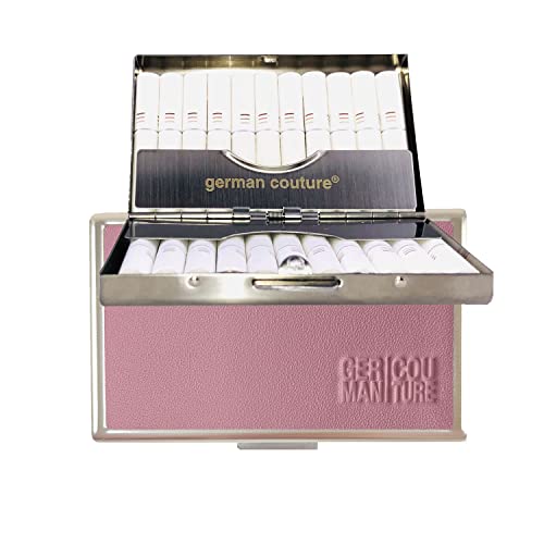 GC ® Estuche de metal precioso original compatible con Iqos Heets - pitillera / Estuche Heets de acero inoxidable con cuero genuino