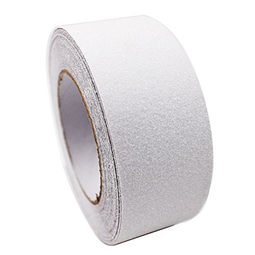Gebildet Cinta Antideslizante Seguridad, Cinta Adhesiva Respaldados, Alta Tracción Fuerte Apretón Abrasivo, Usar Interiores y Exteriores (10M × 5cm, Transparente)