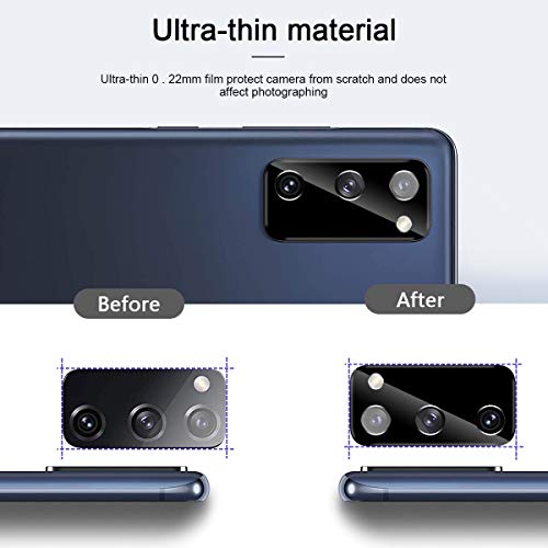 GEEMEE für Samsung Galaxy S20 FE 4G/5G Protector de Lente de cámara, Cristal Templado Película Vidrio Templado 9H Alta Definicion Glass Screen Protector