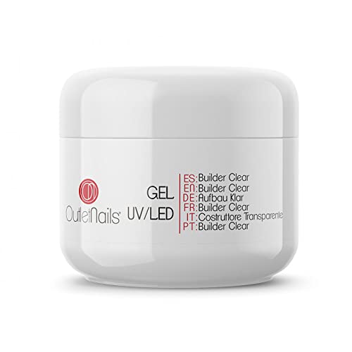 Gel Construccion Clear UV/LED 50ml para Uñas | Builder Gel Transparente | Outlet Nails