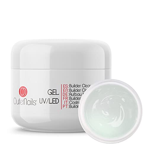 Gel Construccion Clear UV/LED 50ml para Uñas | Builder Gel Transparente | Outlet Nails