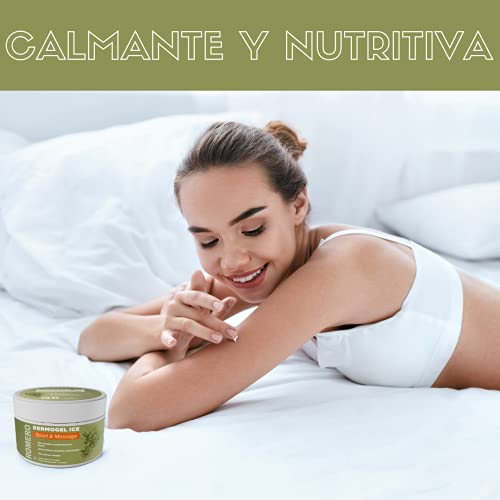 GEL CREMA ROMERO - Ayuda a aliviar y calmar las molestias musculares y de articulaciones - 300ml - Alto contenido en aceite esencial de Romero y extractos de Harpagofito y Caléndula