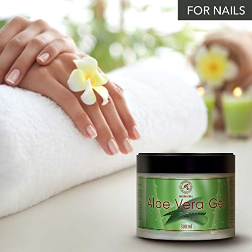 Gel de Aloe Vera 300ml - Calmante Aloe Vera para Todo Tipo de Piel - Aloe Barbadensis - Cuidado Natural de la Piel y el Cabello - Gel de Aloe Vera Refrescante e Hidratante Rostro Cuerpo