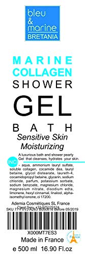 Gel de Ducha Nacarado Extra Suave Pieles Muy Sensibles y Secas Gel de Baño con Colágeno Marino Uso Diario Jabon - Formato ahorro con dispensador 5000 ml