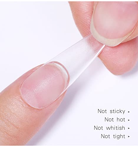 Gel Nail Art Glue, Solid Nail Tips Gel Glue, 3 in 1 Nail Glue Gel, Super Strong Nail Glue for Acrylic Nails, Art Glue Nail Glue Gel Nail Art Rhinestone Glue Gel (2PCS)