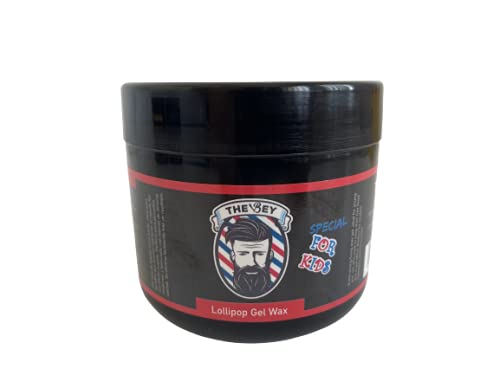 Gel Wax The Bey - Fijador extra fuerte con Efecto Mojado sin residuos - 500 ml - Especia para niños (Fresa)