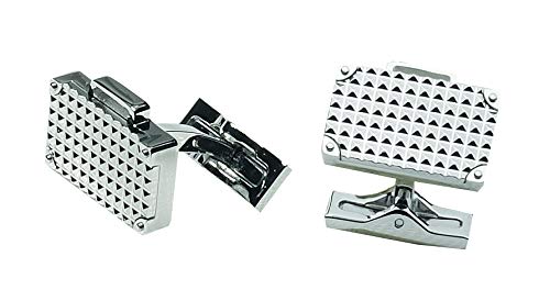 Gemelolandia | Gemelos St Dupont Paris 5761 Cufflinks Diamond Head Mallettes Gemelos Originales Para Camisas | Para Hombres y Niños | Regalos Para Bodas, Comuniones, Bautizos y Otros Eventos