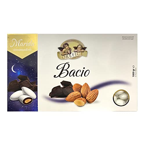 Generico Confetti OREFICE - Chocolate Marida Bacio Color Blanco 1 kg