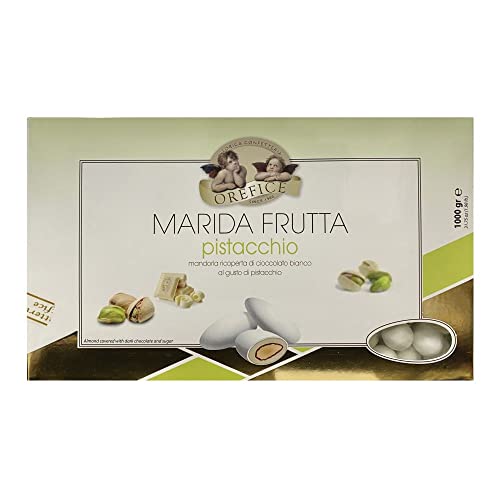 Generico Confetti OREFICE Chocolate MaridDA Pistacho Color Blanco 1 kg