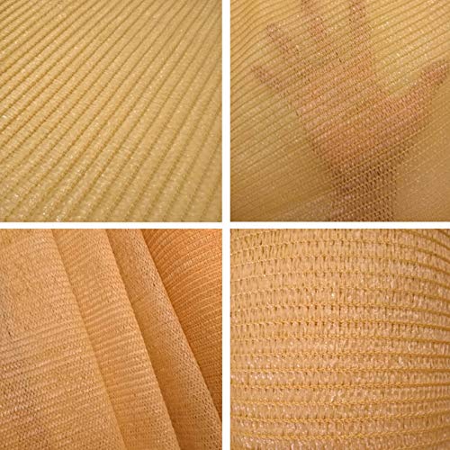 Geovne Malla Sombreadora Beige a Prueba de Viento,Red de Sombreado de Jardín Resistente,Solar Sombra Paño con Ojales,3 Pines,Sun Net para Decoración,Fiesta,Camping,Antracita (2x3m)