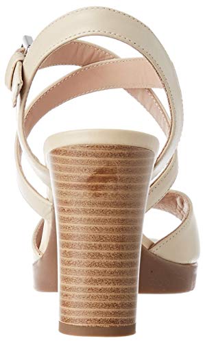 Geox D ANNYA HIGH SANDAL D Sandalias Con Punta Abierta Mujer, Beige (Sand C5004), 40 EU