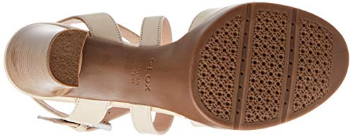 Geox D ANNYA HIGH SANDAL D Sandalias Con Punta Abierta Mujer, Beige (Sand C5004), 40 EU