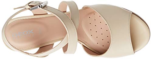 Geox D ANNYA HIGH SANDAL D Sandalias Con Punta Abierta Mujer, Beige (Sand C5004), 40 EU