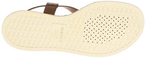 Geox D Taormina F, Sandalias con Punta Abierta Mujer, Marrón (Cognac C6001), 40 EU