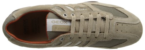 Geox SNAKE K UOMO Zapatillas Bajas Hombre, Beige (Beige/Dk Orange), 47 EU