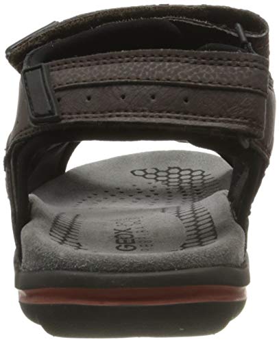 Geox U TEVERE A, Sandalias con Punta Abierta Hombre, Marrón (Coffee C6009), 40 EU