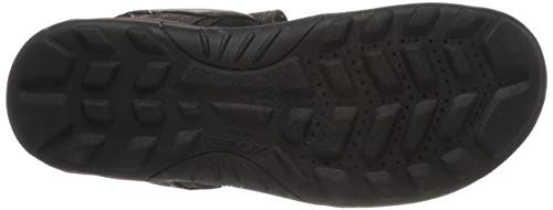 Geox U TEVERE A, Sandalias con Punta Abierta Hombre, Marrón (Coffee C6009), 40 EU