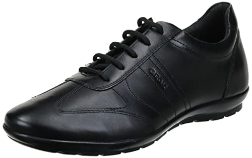 Geox UOMO SYMBOL B Piso Oxford Hombre, Negro (Black), 43 EU