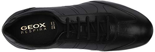 Geox UOMO SYMBOL B Piso Oxford Hombre, Negro (Black), 43 EU
