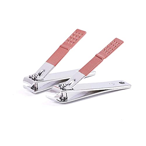 Gerleek Mini cortaúñas de viaje Set de manicura de lujo 7 en 1 profesional pedicura kit de aseo regalo para hombres, marido, novio, amante, padres, mujeres ancianas pacientes cuidado de uñas (rosa)