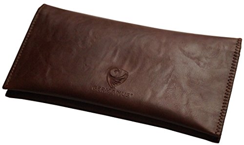 GERMANUS Estuche Bolsa Bolso de Tabaco de Cuero Artificial, sin Cuero, Made in EU - Skobrunus