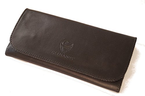 GERMANUS Estuche Bolsa Bolso de tabaco de cuero genuino, Made in EU - Ferruginus