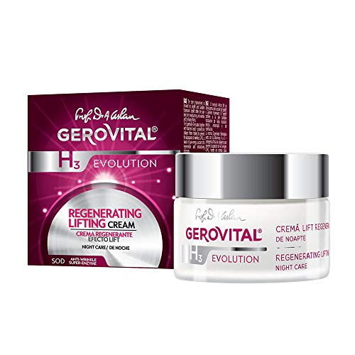 Gerovital H3 Evolution, Crema Regenerante Efecto Lift de noche, Tipo de piel: Seca Deshidratada, 50 ml
