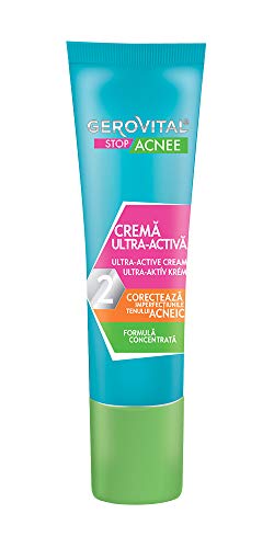 Gerovital Stop Acnee, Crema ultraactiva, por tipo de piel: Acneica Combinada Grasa, 15 ml