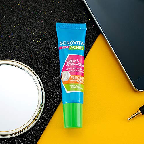Gerovital Stop Acnee, Crema ultraactiva, por tipo de piel: Acneica Combinada Grasa, 15 ml